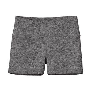 Patagonia Women's Yoga Shorts Adult Medium Gray Heather Stretch Comfort Pocket